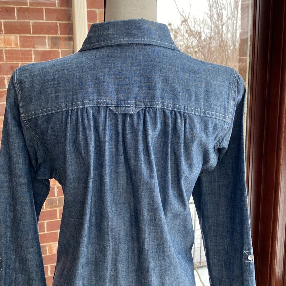 Duluth Trading Co Chambray Dress - Picture 6 of 10